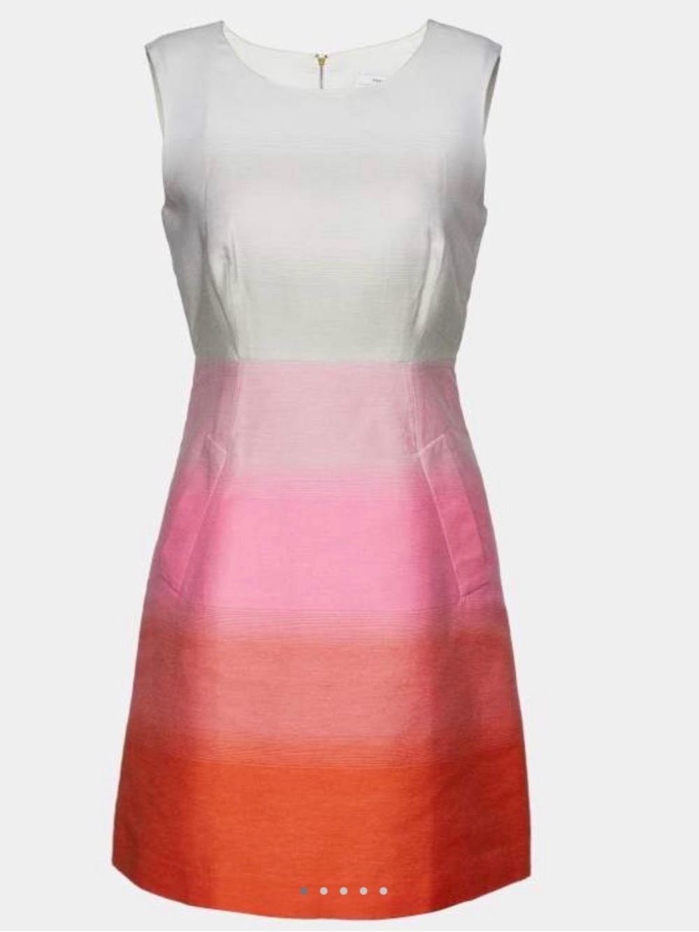 Diane Von Furstenberg Carpreena Dress Sz 12 Sleeveless Ombre wedding guest chic - Picture 2 of 10